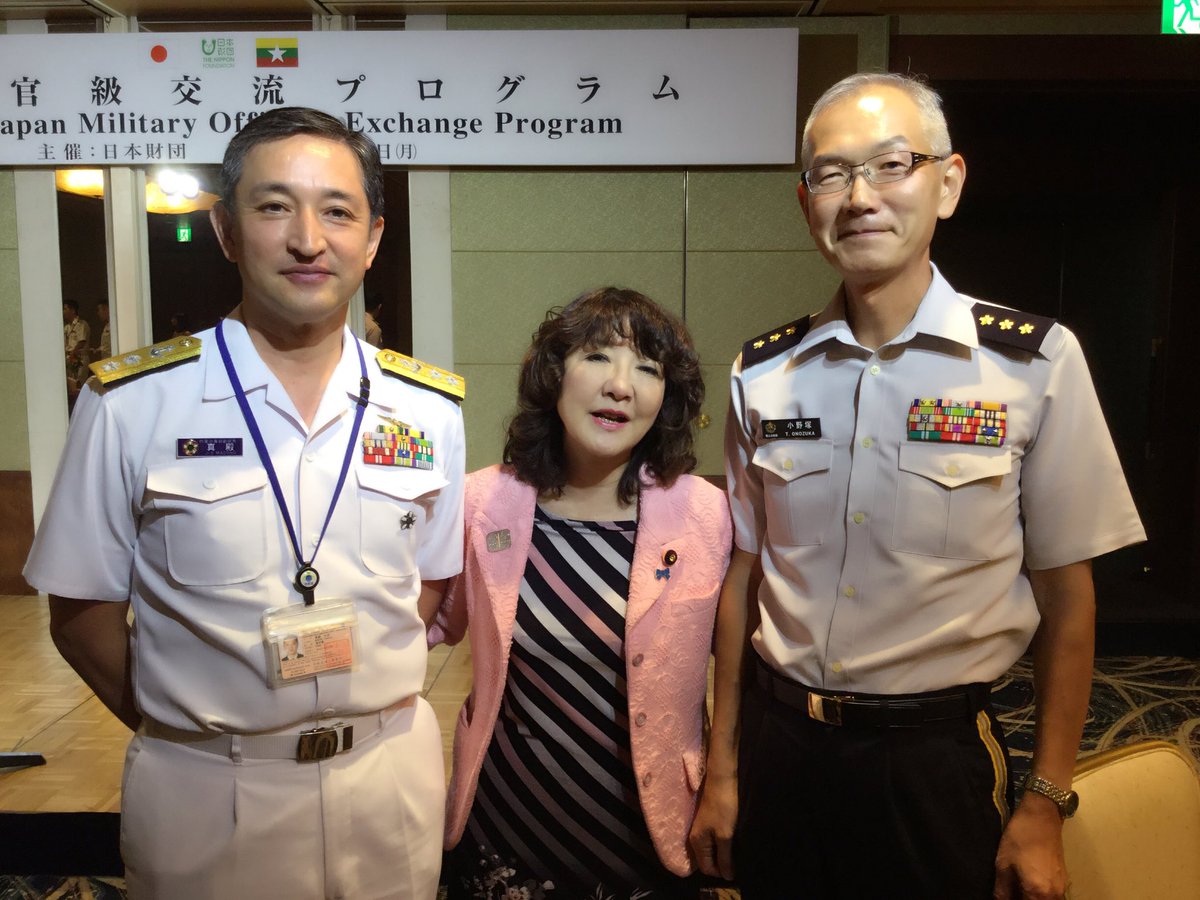 日本財団 主催の日本ミャンマー将官級交流プログラム、笹川会長、渡辺秀央先輩他、両国間の交流に長年ご尽力の皆様とゆっくり！「あのー実は」と