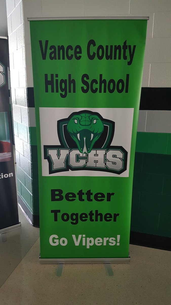 VanceCountyHS's tweet photo. Viper Nation is in the house...front and center! #vcsbettertogether2018 https://t.co/FDwJMQs8jt