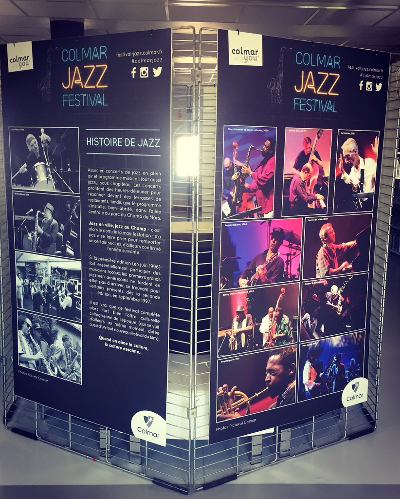 ColmarJazz's tweet photo. [Exposition] Retour en images sur le festival de jazz de Colmar depuis ces 20 dernières années avec la participation du collège Pfeffel de Colmar ! À découvrir au Pôle Média-Culture Edmond Gerrer jusqu’au 1er septembre ! #colmarjazz #colmarandyou https://t.co/zzLlGf7KuO