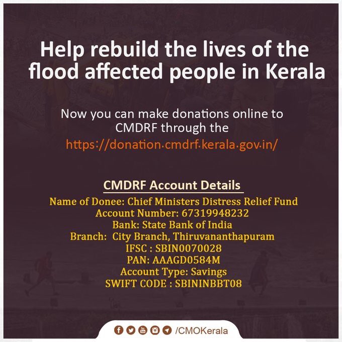musckerala's tweet image. We thank all of your kind messages and support in these difficult times.
The God’s Own Country is slowly coming back to life , we’re seeking all of your help to bring the affected lives to normality 🙏🏻 #KeralaFloodRelief #musck