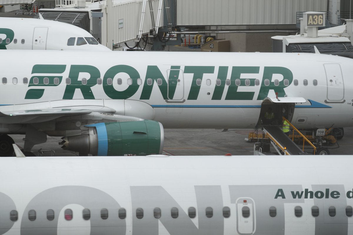 ajplus's tweet image. Frontier Airlines suspended a pilot accused of threatening a 12-year-old transgender girl. Her school in Oklahoma closed down for 2 days last week after parents made threatening comments about her in a Facebook group because she used the girls bathroom.