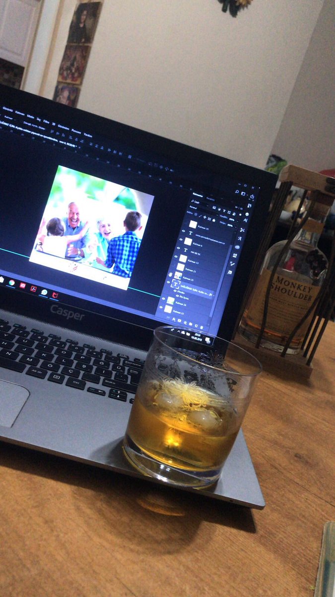 Çalış çalış nereye kadar di mi? #Whisky #monkeyshoulder