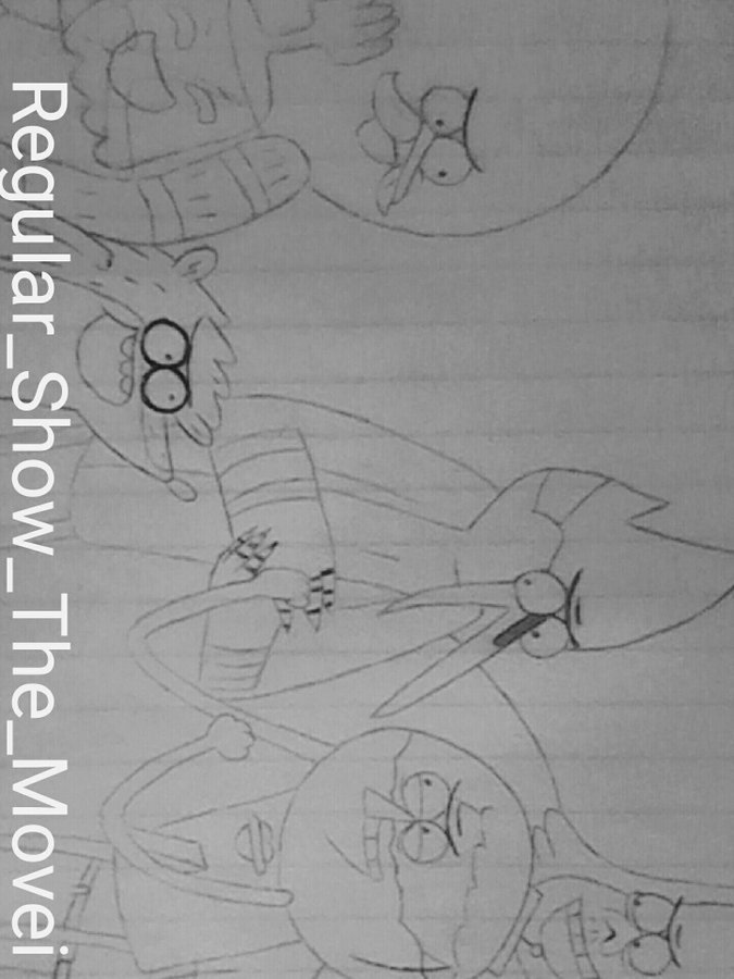 Check out my amazing Regular Show drawings it:

*Ben Son
*Skips
*Modecai
*Rigby
 *high 5 ghost
*Pops