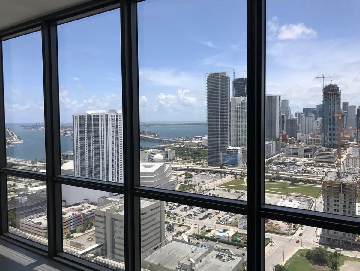 The nearly all-glass facade of <a href="/canvasmiami/">Canvas Miami</a> is a window to the inspired landscape of Miami’s <a href="/aedistrict/">AE District</a>. Call us today at (305) 570-1800 and learn more about this 37-storied residential tower.