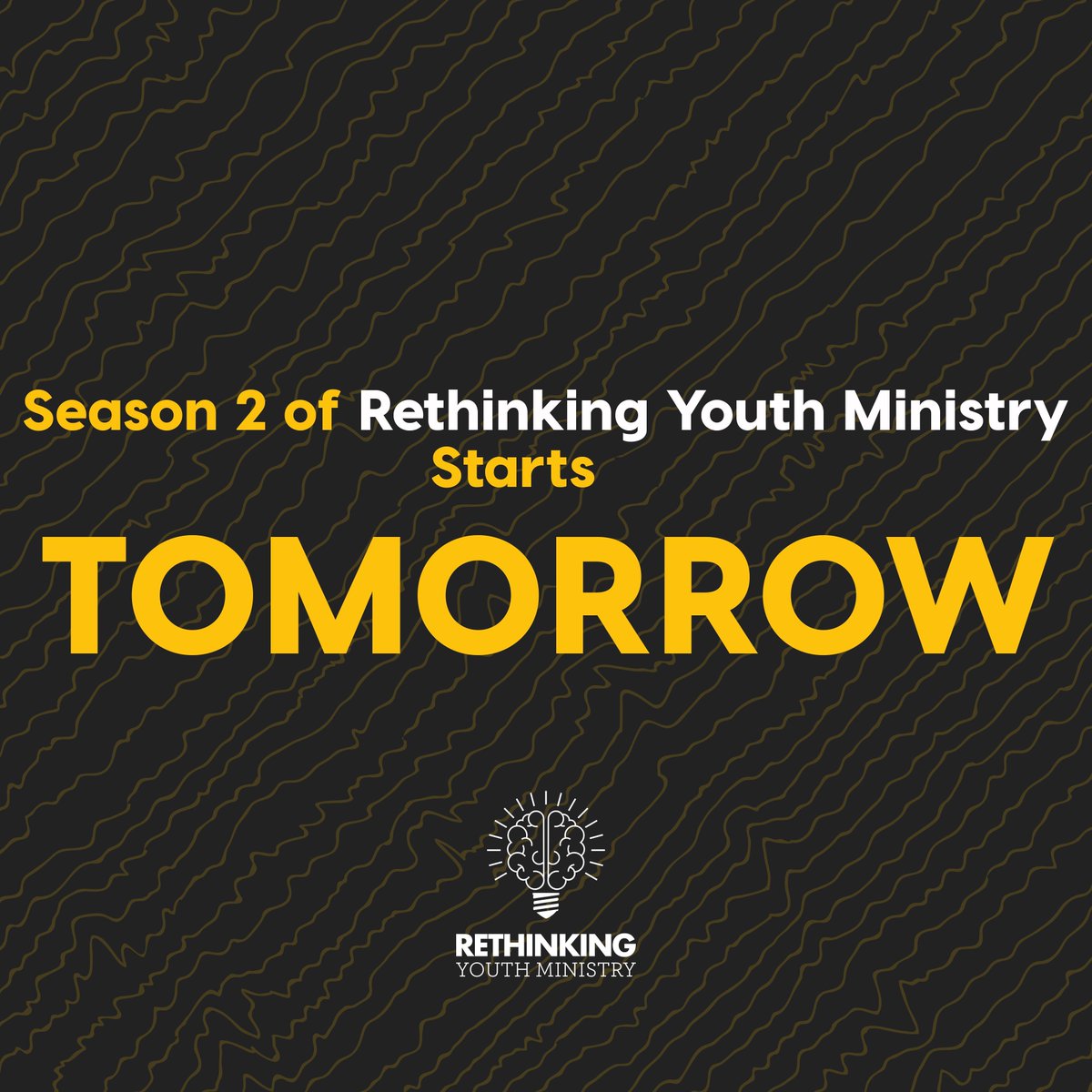 Rethinking Youth Ministry is back TOMORROW! RETWEET if you're excited for SEASON 2!
#podcast #youthministry #studentministry buff.ly/2ORAfQh