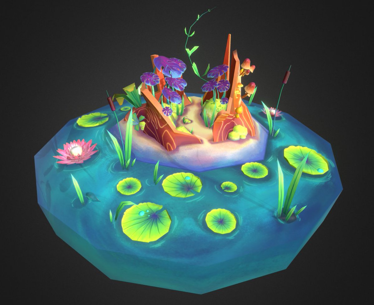cintavu's tweet image. ayo #VisibleWomen i'm a recent grad from ccad and i got some cute and colorful environments for you!! i love handpainting lowpoly models to make them look like paintings 🌞💖✨
💌 hello@jacintavu.com
🎨 artstation.com/jacinta
☕️ ko-fi.com/jacinta