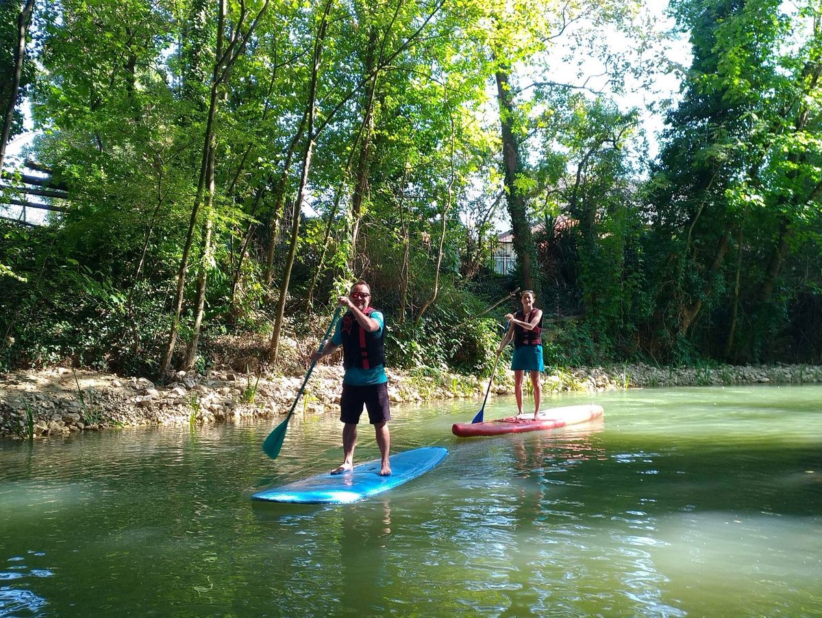 C'était bien sympa le stand-up paddle avec les copains sur la Marne ce week-end! Et c'est à Joinville-le-Pont, à dix minutes de Paris: leblogdesarah.com/profiter-bords…