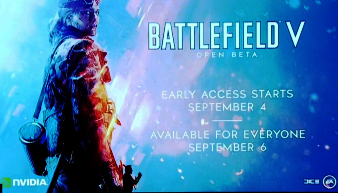 #BattlefieldV Open Beta erscheint am 06.09.2018. Über Early Access bereits am 04.09.2018 spielbar. #DICE #battlefieldV #battlefield #nvidia