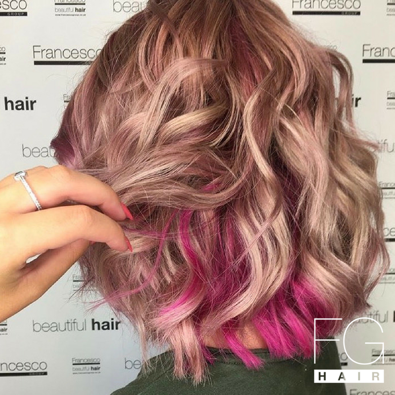 FrancescoGrp's tweet photo. You can never go wrong with a hint of pink! 💕 

Hair by Nicole from Francesco Group Bournemouth. https://t.co/hB26AucJOC