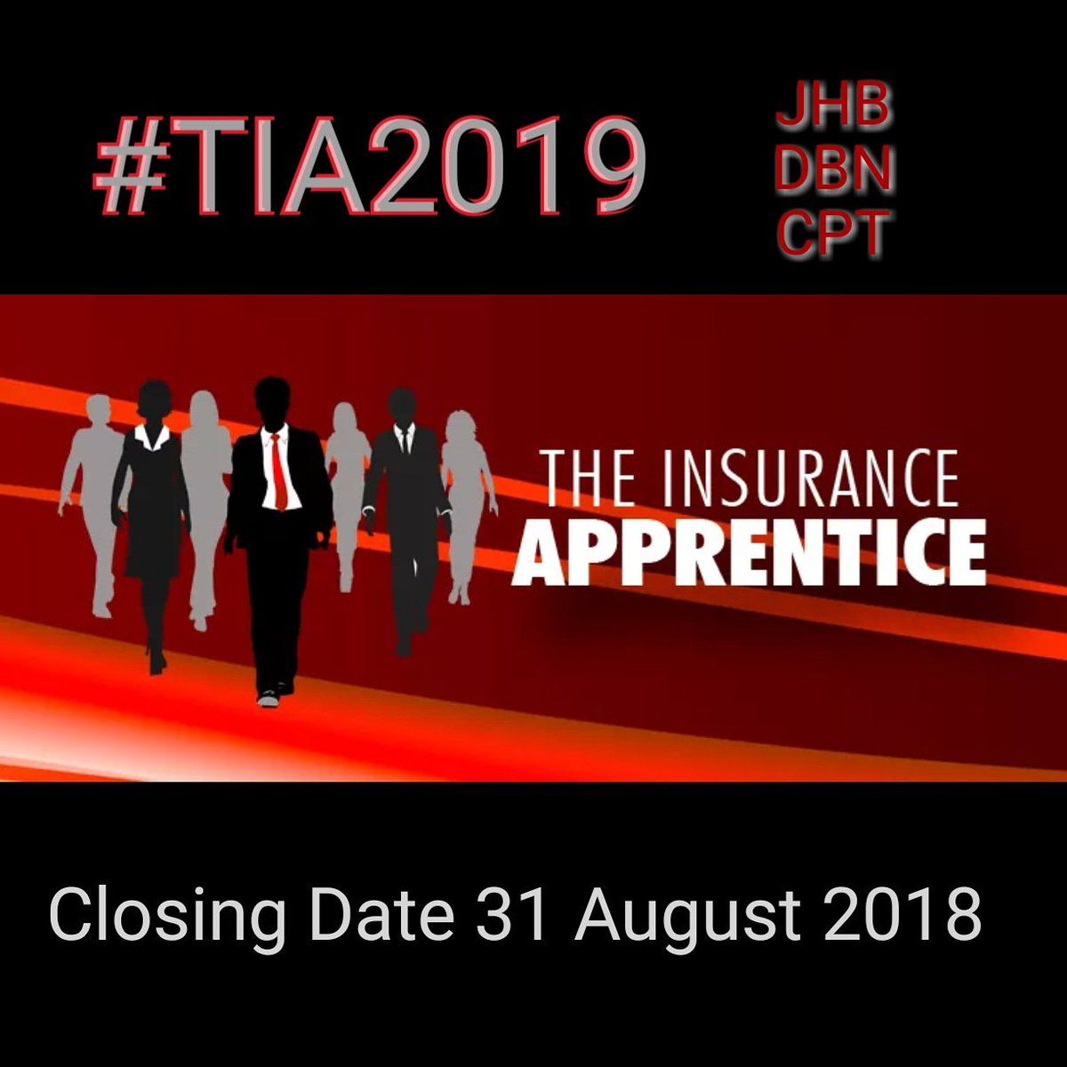 #TIA2019 <a href="/TheInsApp/">Insurance Apprentice</a> #closing #date for #applications 31 #August 2018 - Regional rounds in #Jhb / #Dbn / #Cpt  #insurance #skills #knowledge #great #prizes -  looking forward to the #talent <a href="/RianetWhitehead/">Rianet Whitehead</a> <a href="/FAnews_Online/">FAnews Online</a>