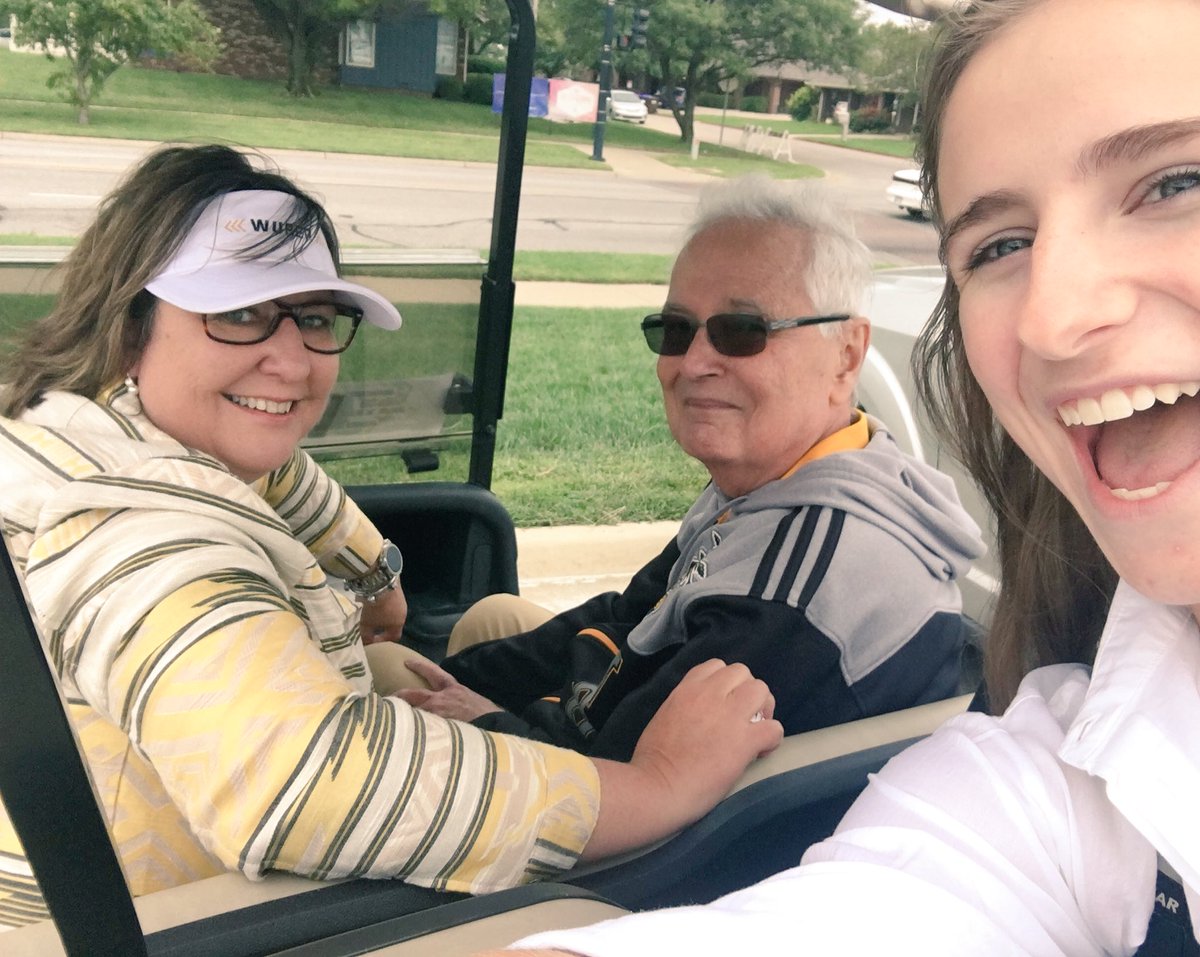 Just caught a #Wuber with @President_Bardo and Terri Hall. What a fun what to start off classes this year! @ShockerExp <a href="/WichitaStateSA/">WSU Student Affairs</a>