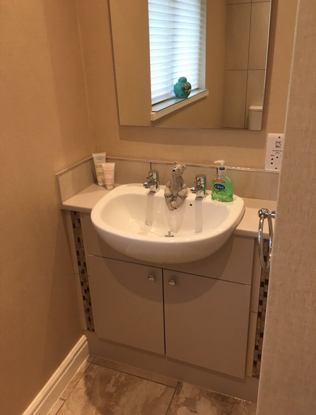 Another cracking transformation! One more dated  bathroom given a new lease of life as a fabulous shower room! Anyone know the colour of this suite? It’s a bit dark for avocado🤔 All consigned to history now giving our client a sparkly, safe new showering space😍