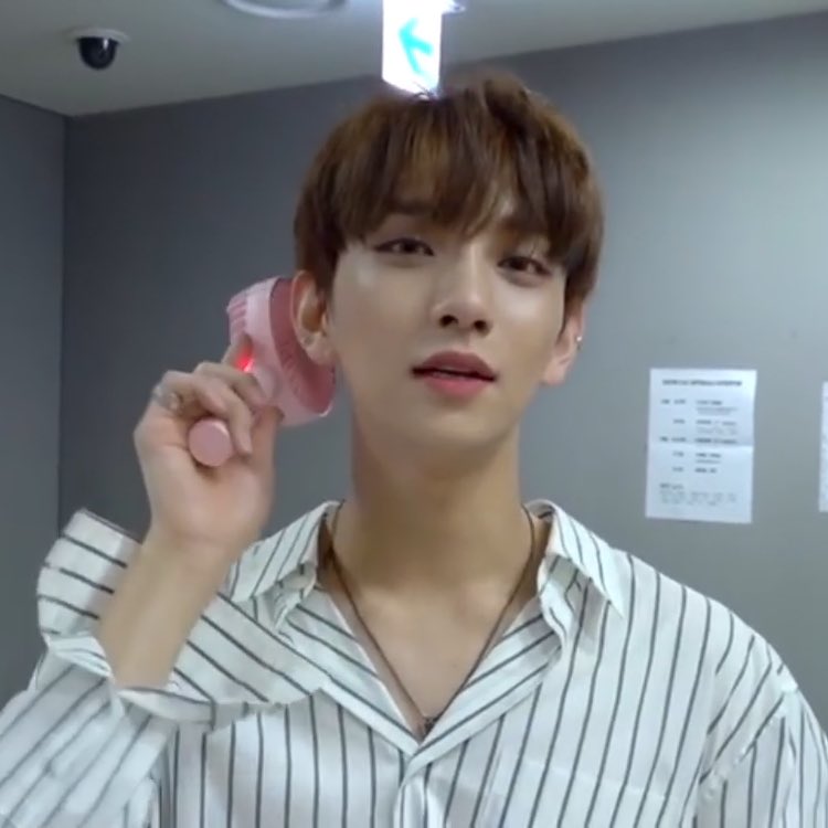 he’s just- wow- i-i’d probably need that fan too