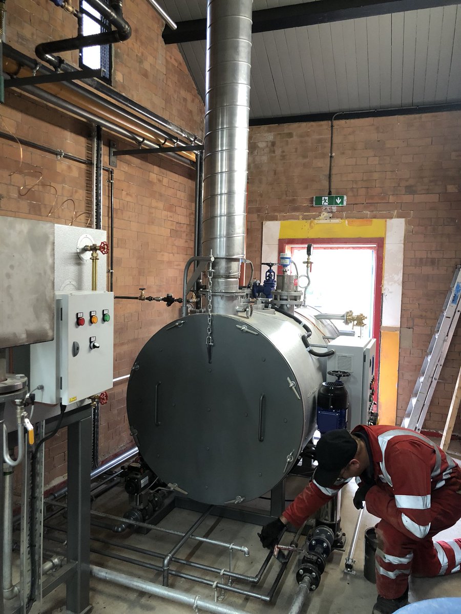 We now have a chimney for our boiler!