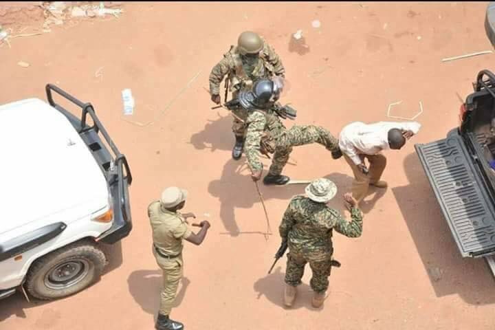 nickopiyo's tweet photo. Pictures from Museveni’s Uganda. This what a trained army &amp; police do to peaceful &amp; unarmed demonstrators. All this  with the tax payers dollars of many well meaning western citizens. #MuseveniBrutality Respect Rights of fellow countrymen/women https://t.co/N1emRc6iGH