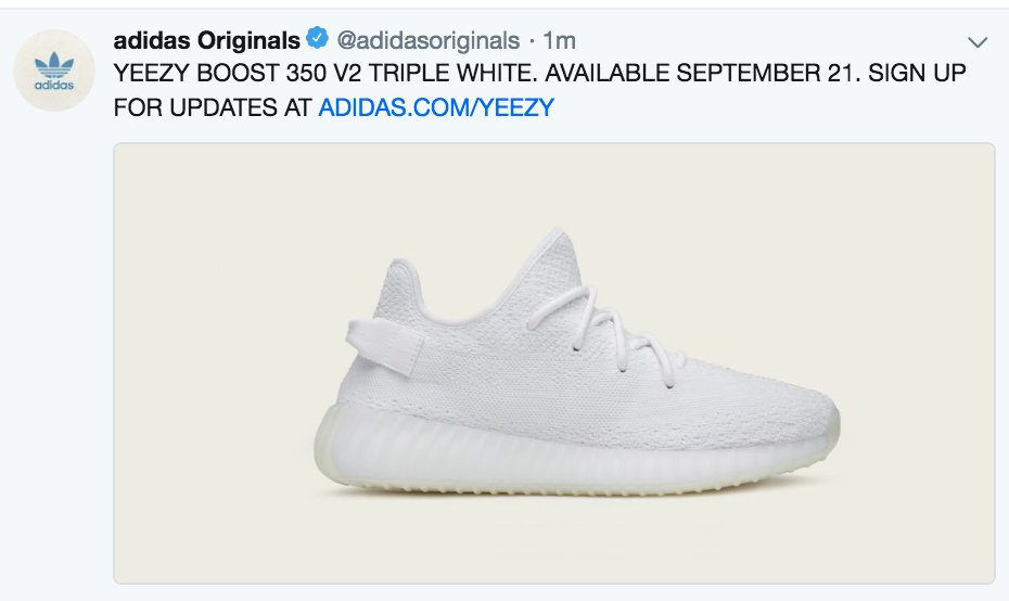 yeezy triple white restock