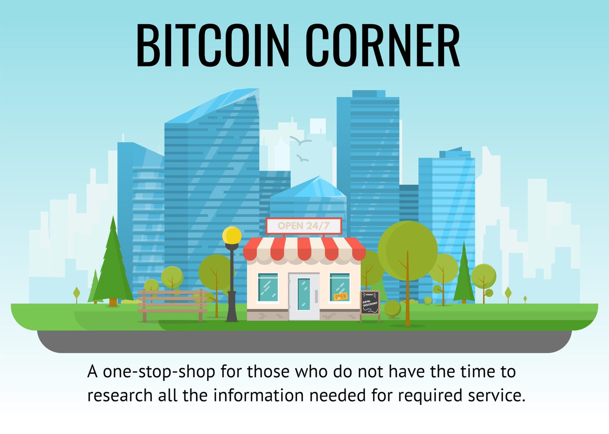 cornerbitcoin's tweet photo. A one-stop-shop for those who do not have the time to research all the information needed for required service.
https://t.co/n0Gueb6i2s

#bitcoincorner #bitcoin #crypto #currency #cryptocurrency https://t.co/vXh0seR8YE