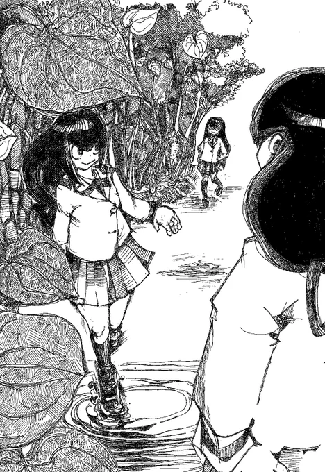 去年の12月に描いた練習絵です。
HLの制御を自分の表現に持ち込もうとした絵。
一方で背景表現の際に省略という概念が無かった時期。

この頃は同時にリトルウィッチアカデミアの模写をしていました。
パースのスゴさとキャラの躍動感に驚愕して
トリガーの吉成曜さんをものすごくリスペクトしました。 