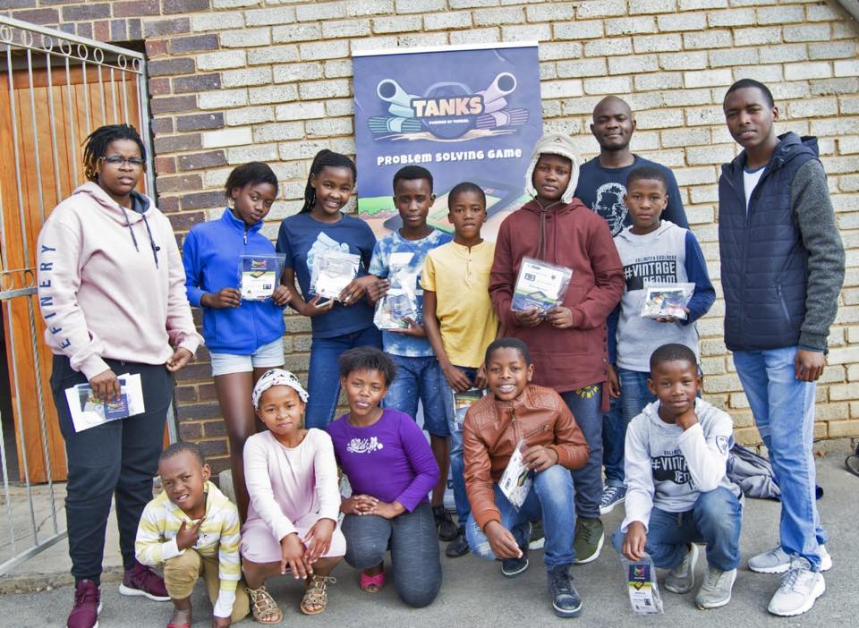 MandelaCS's tweet photo. TANKS coding workshop in Motherwell on Saturday, facilitated by 3 of our students as part of National Science Week. https://t.co/daja0cgZ6w