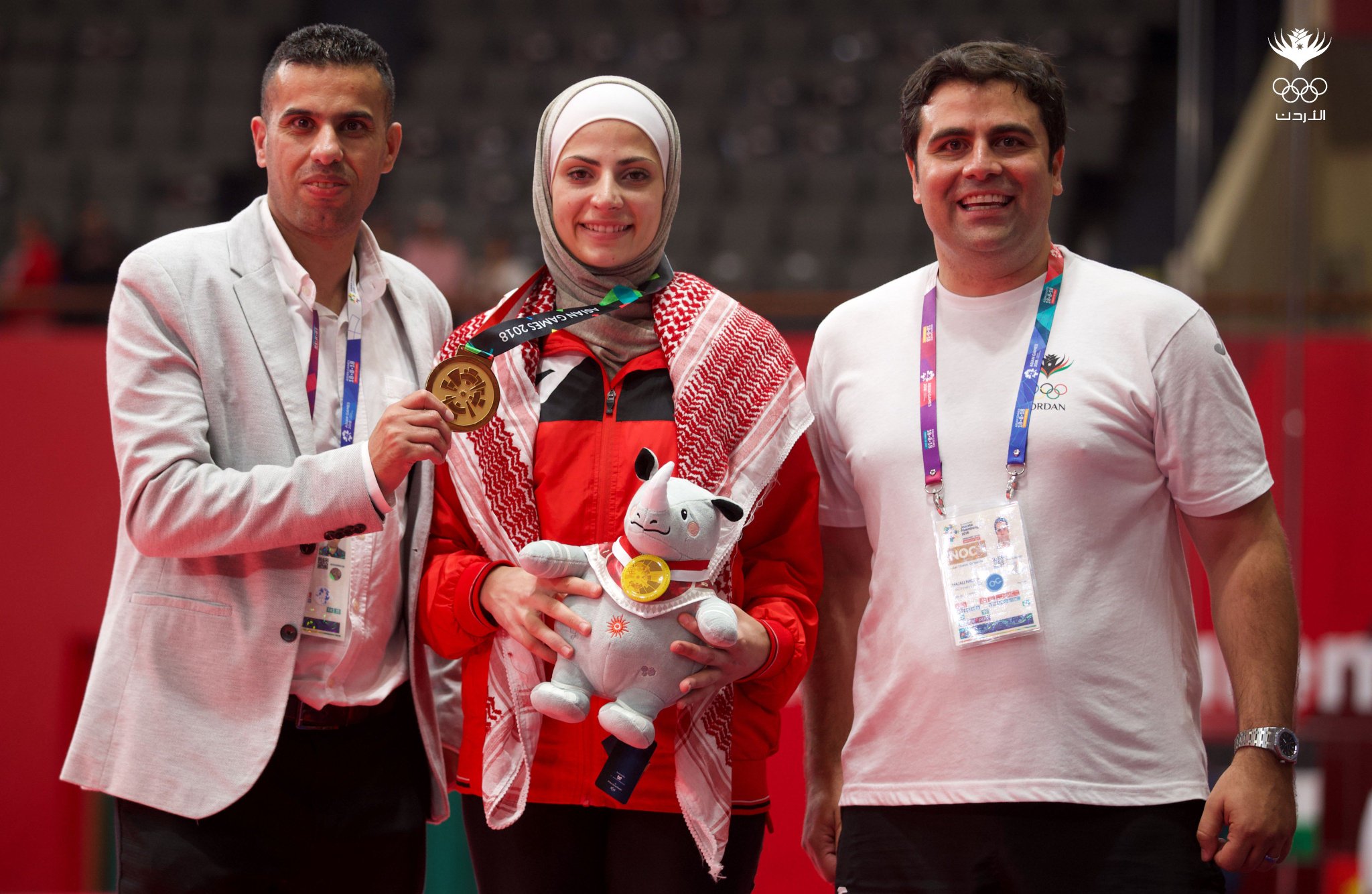 Jordan Olympic (JOC) on Twitter: "ASIAN GAMES GOLD FOR AL SADEQ Juliana Al  Sadeq has won gold for Jordan at the Asian Games following a superb  performance in the Taekwondo -67kg competition