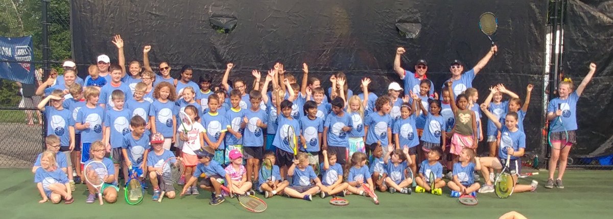 BretFaber's tweet photo. Revere Youth Tennis wrapped our summer season...88 kids strong!  Proud of all the families that have helped build this youth program over the first few years.  The future of Revere Tennis looks bight! 🎾 @RichfieldElem @BathElementary @RMSPRIDE @RevereLocal @usta #netgeneration https://t.co/tXUaFJk4Yd