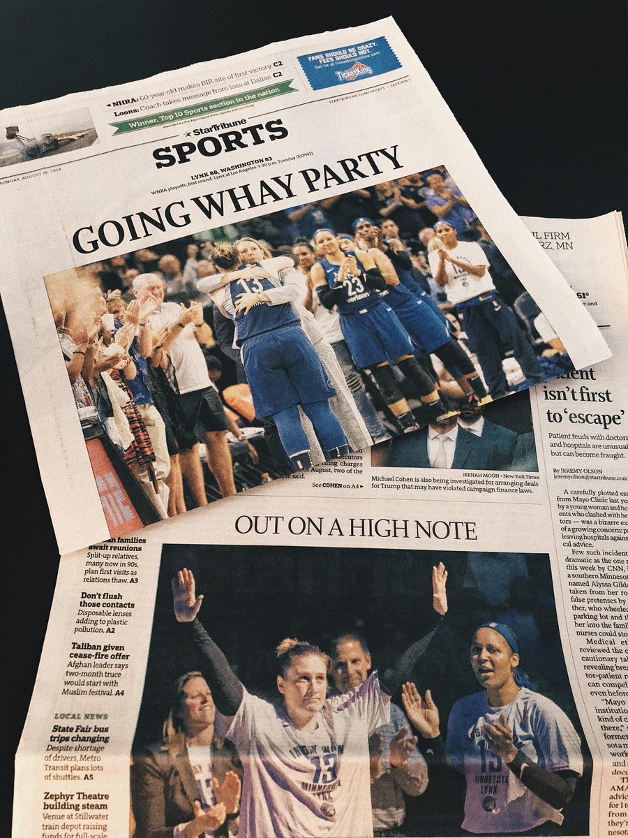 minnesotalynx's tweet photo. One for the memorabilia shelf. https://t.co/VGUHKq9dUj