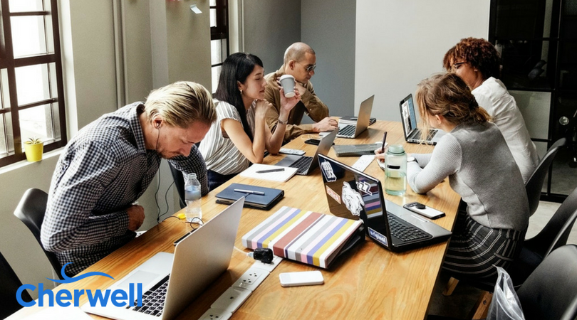 Cherwell's tweet photo. #Teamwork!! ✌️ Our Cherwell team of experts is ready to work with you to get your organization #automated and help free up more time for you and your team to focus on important tasks. Are you ready to take the next step? Follow us. #automation #makeworklifeeasier #simplify https://t.co/0iLfEM1b44
