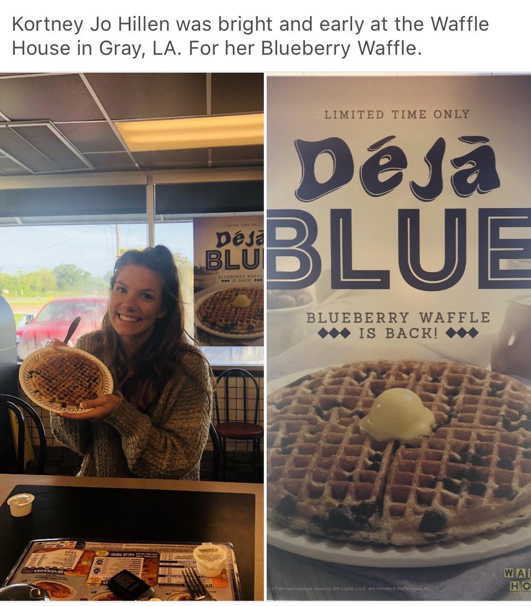 Waffle House Blueberry Waffle