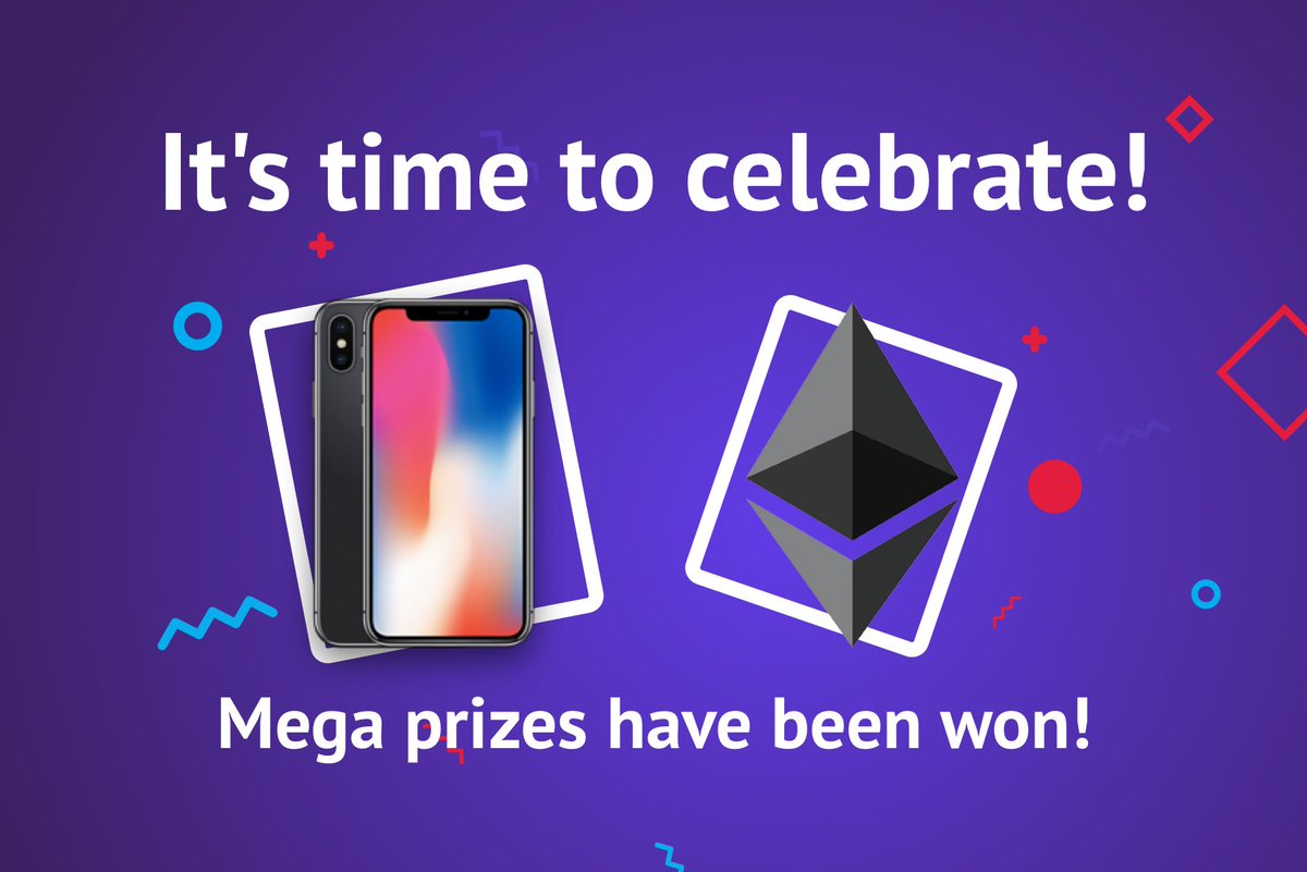 QwinOfficial's tweet photo. Hey Qwinners, it’s time to celebrate! It is a very special day for some of you. As well as for us and the entire kingdom of QwinLand. Two super mega prizes, the iPhone X 64GB and 1 ETH have been won by Qwinners! More mega prizes coming soon @ https://t.co/x3Lzu9utfa. https://t.co/YOxL5NEvCK
