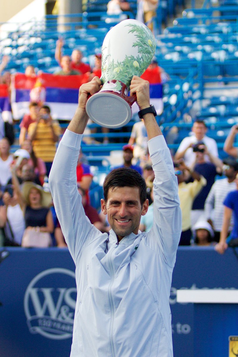 DjokerNole's tweet photo. I’m proud to share this trophy with #TeamDjokovic and #NoleFam. Thank you God. Thank you Angels for guiding me through this wonderful journey of Life. I feel your presence in everything and I am eternally grateful 🙏❤🙌 https://t.co/NBMXERNkcs

#CincyTennis #GoldenMasters https://t.co/Sv9Ng6qqOd