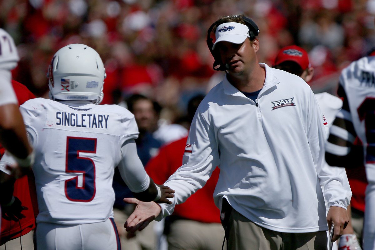 "He has the third-most rushing touchdowns in college football history in a season. That kind of speaks for itself. He's a really special talent."

<a href="/Lane_Kiffin/">Lane Kiffin</a> on his stud RB Devin Singletary for @FAU_Football