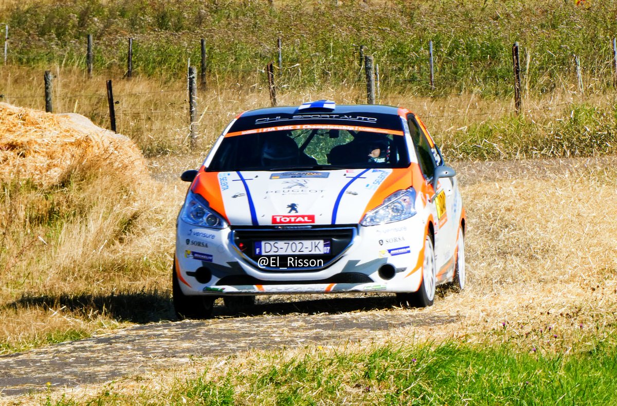 El_Risson's tweet photo. @TadeLario and Tatu Hämäläinen #208R2 @ChlSport finish 30th O/A ! Winner WRC3 and 1st class RC4. #RallyeDeutschland #WRC 2018. Well done !!! #FlyingFinn @RallyFinland https://t.co/y0A9veLbA3
