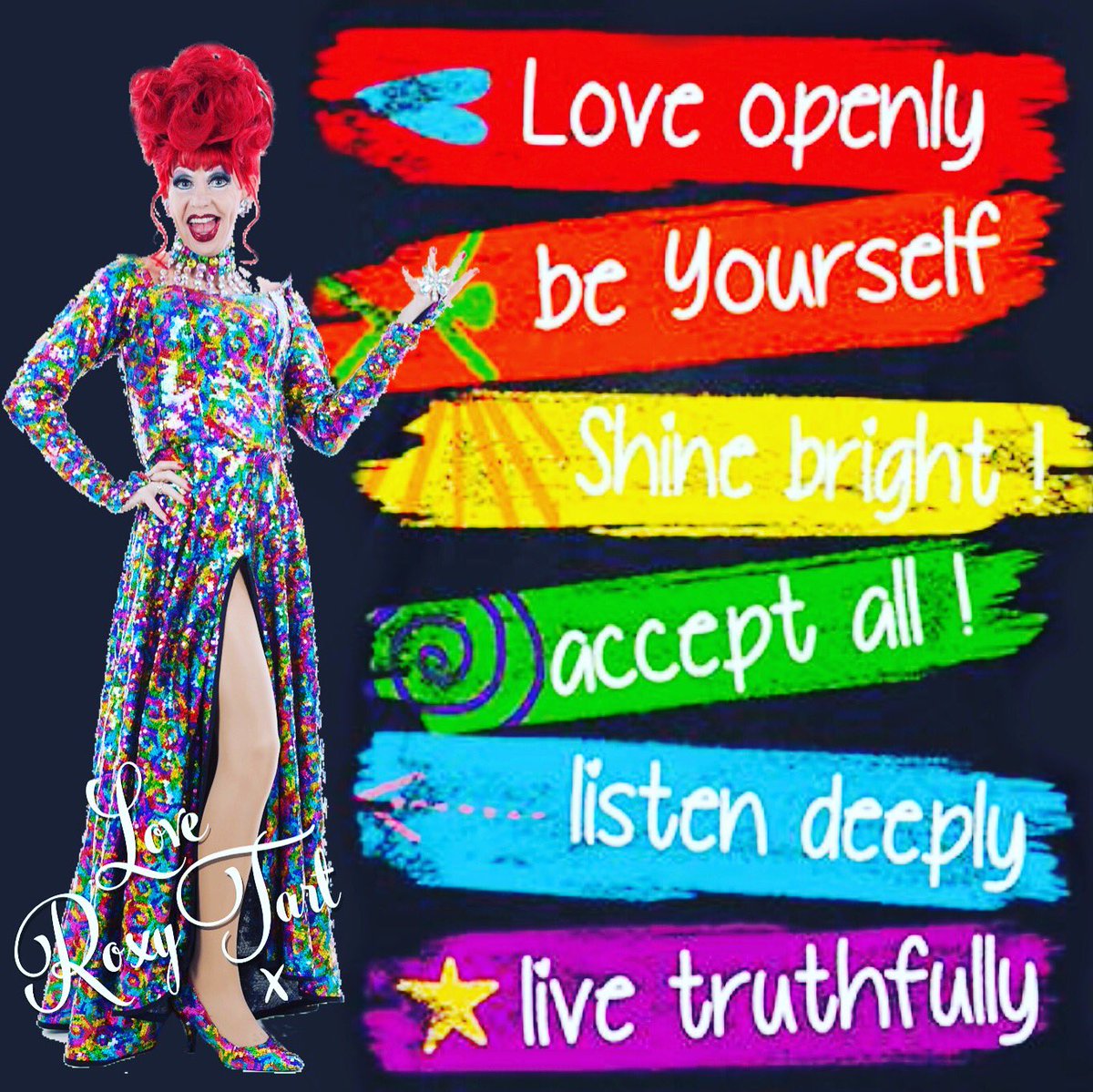 roxytart's tweet photo. #LoveOpenly #BeYourself #ShineBright #AcceptAll #ListenDeeply #LiveTruthfully #RoxyTart #ComedyDragQueen #Marmaris #Turkey #BlackpoolBarMarmaris https://t.co/pc5AL59Ht9