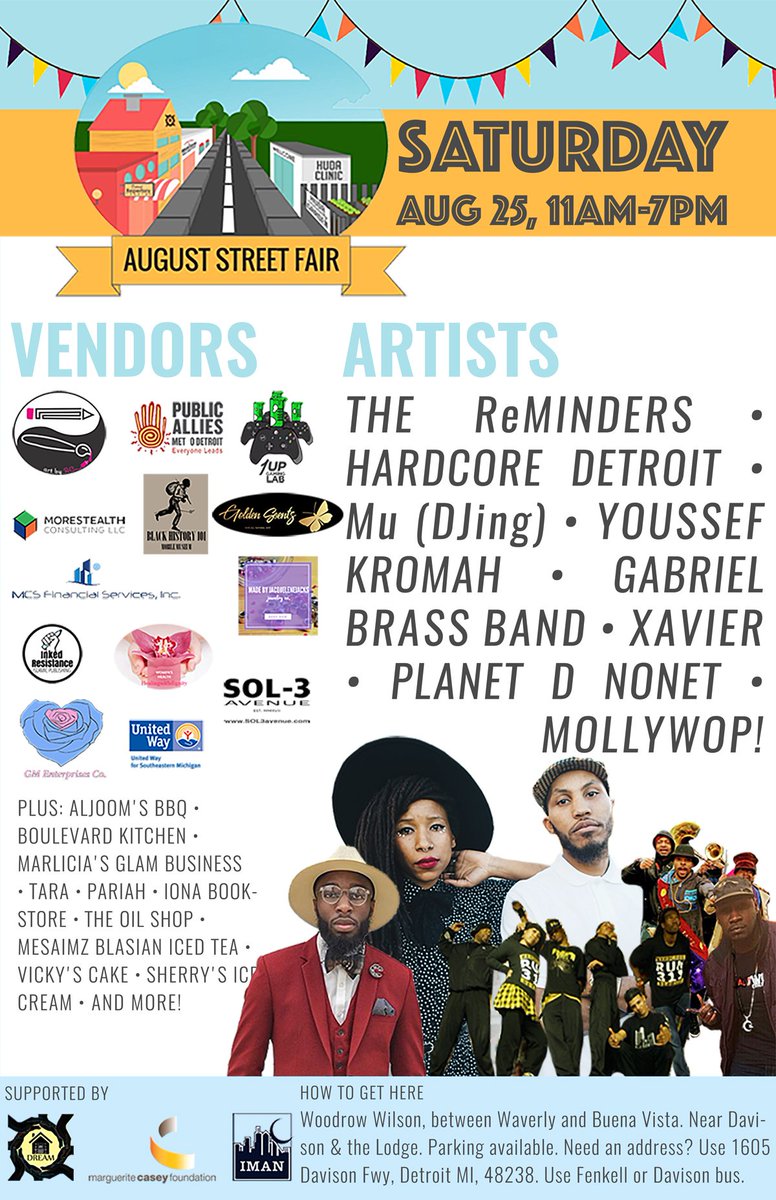 TheReminders's tweet photo. Detroit, MI. We’ll be in your area on Saturday. Come through. #DreamOfDetroit https://t.co/Zl9vK3oK7z