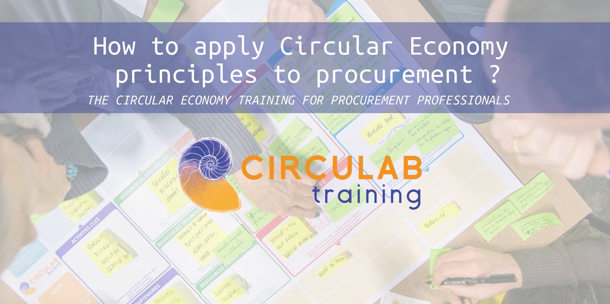 ActEcoCir's tweet photo. Proud to share the new #circulareconomy training program for procurement professionals by @TacoSnippen &amp; P.Mariani, with a 1st session at Geneva with @sofiesgroup. Info and subscription on https://t.co/ATOspc4bl1 #circulareconomy #training #sustainableprocurement https://t.co/sw1Ya5kPUZ