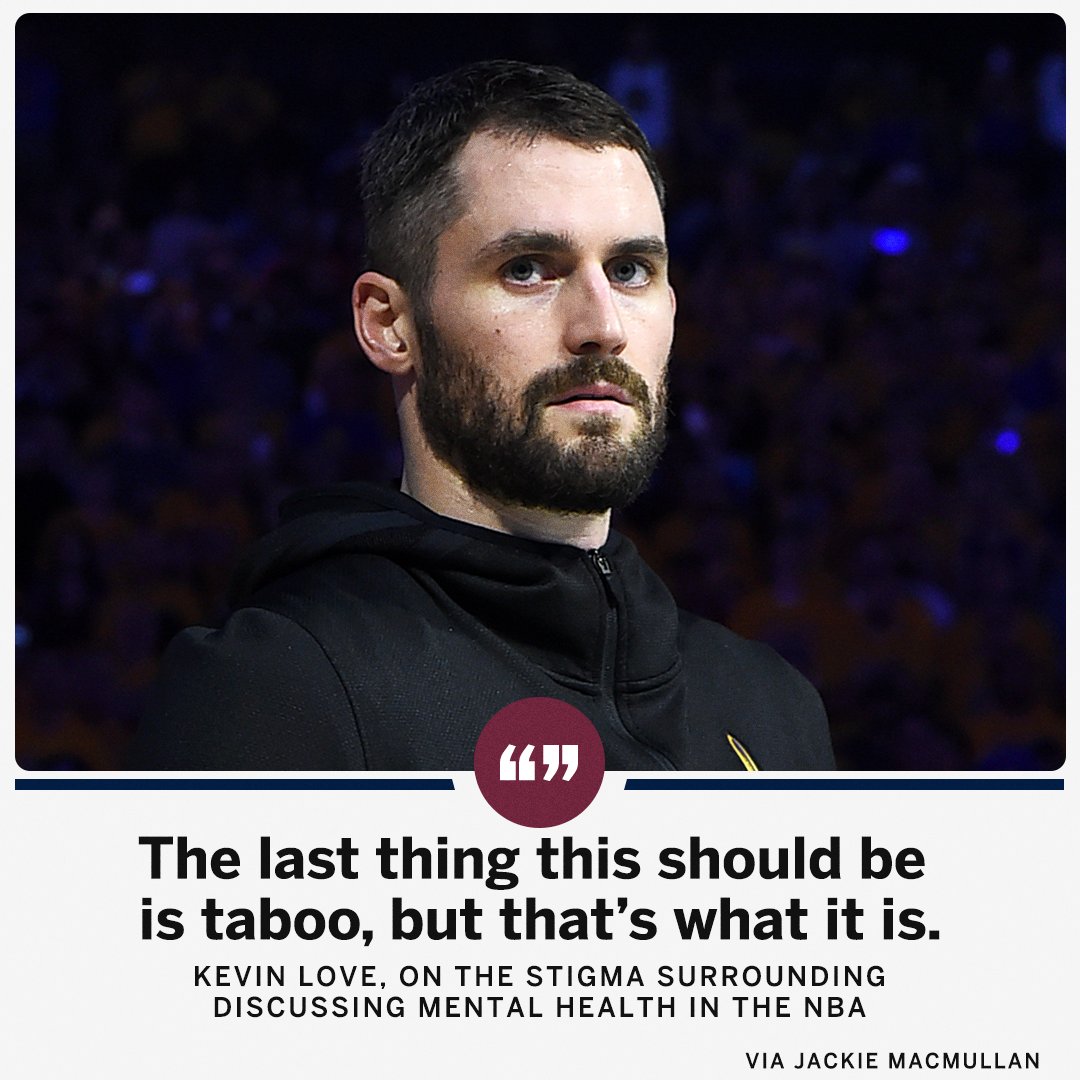 espn's tweet photo. Kevin Love has been open about dealing with anxiety ... but the stigma of mental health remains alive in the NBA. https://t.co/KNbWdiLP8G https://t.co/CXzYzdeEqD