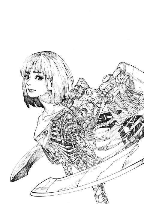 絵を描いたよ!
頑張ってスクリーントーン貼らなかったよ! 