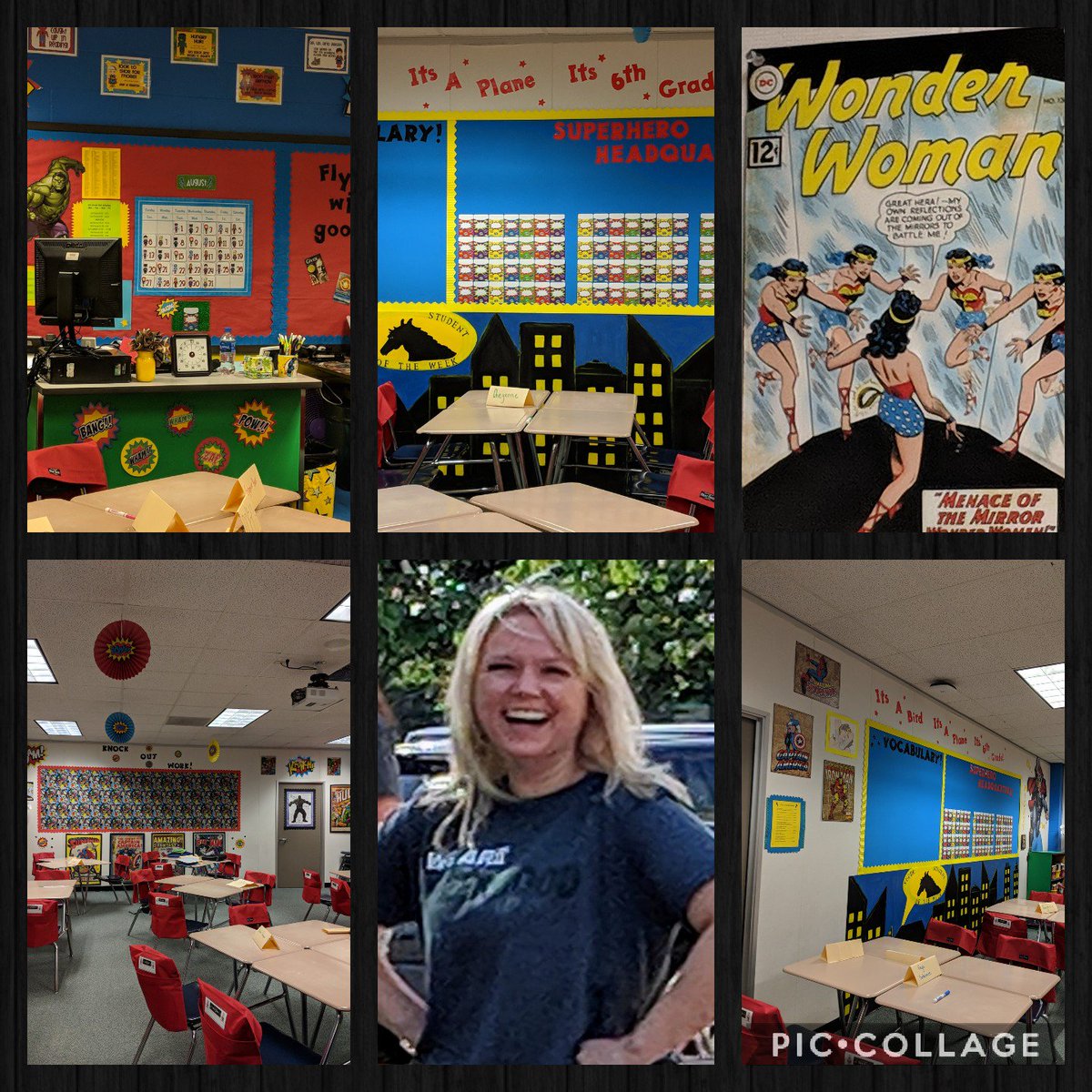 ElizabethK_88's tweet photo. This @HumbleISD_CMS Superhero @Pangarakis_CMS and her classroom are AWESOME and ready for #HumbleFirstDay! #HumbleISC #HumbleISDJoy https://t.co/qnNoWKsG8n