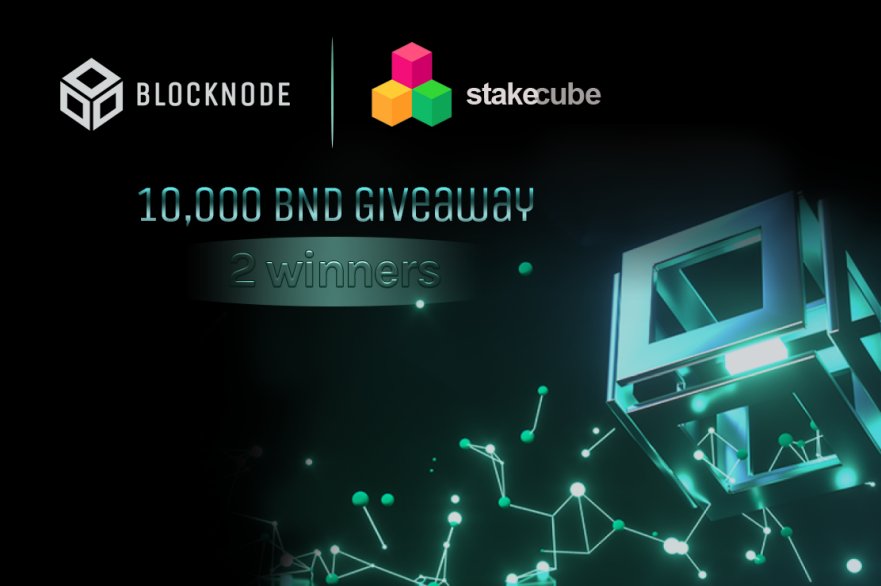 🎁HUGE BLOCKNODE GIVEWAY🎁

-Follow <a href="/blocknodetech/">Blocknode</a> +<a href="/stakecube/">StakeCube</a> +<a href="/madikou1/">madikou</a> 
-Like &amp; Retweet this tweet 
-Tag one friend
-Join Blocknode, and STAKECUBE discord
discord.gg/Ak58Anb
discord.gg/6p5GxYy

🎁2 winners will share 10 000BND. Announced September 7th🎁￼