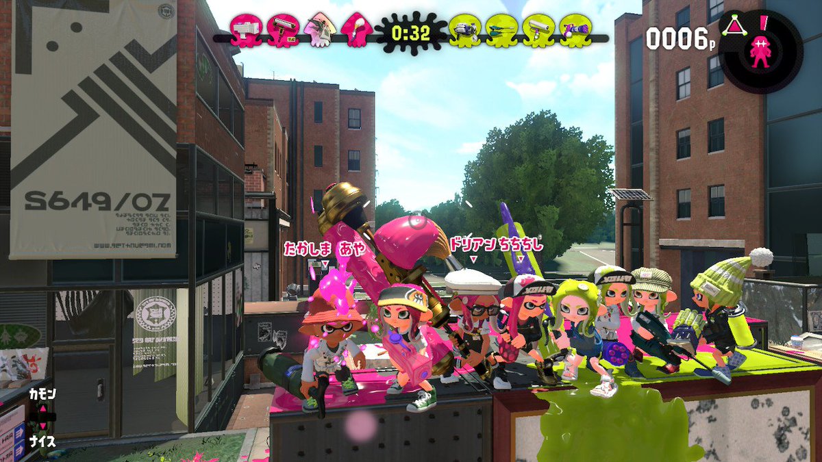 7 秋例お21ab紅楼夢参加 集合写真って難しい Splatoon2 スプラトゥーン2 Nintendoswitch