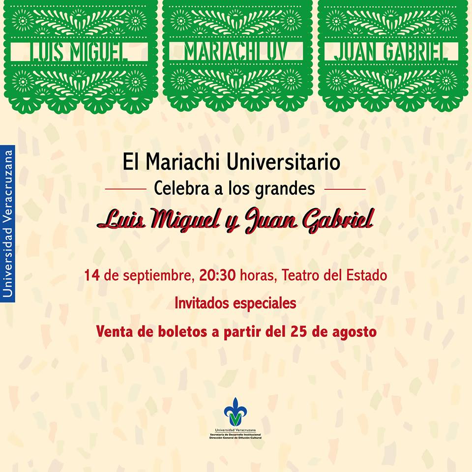 ¡Celebremos a los grandes!

Vayan preparando esa garganta porque se viene una noche muy mexicana.

<a href="/DGDCulturalUV/">Difusión Cultural UV</a>