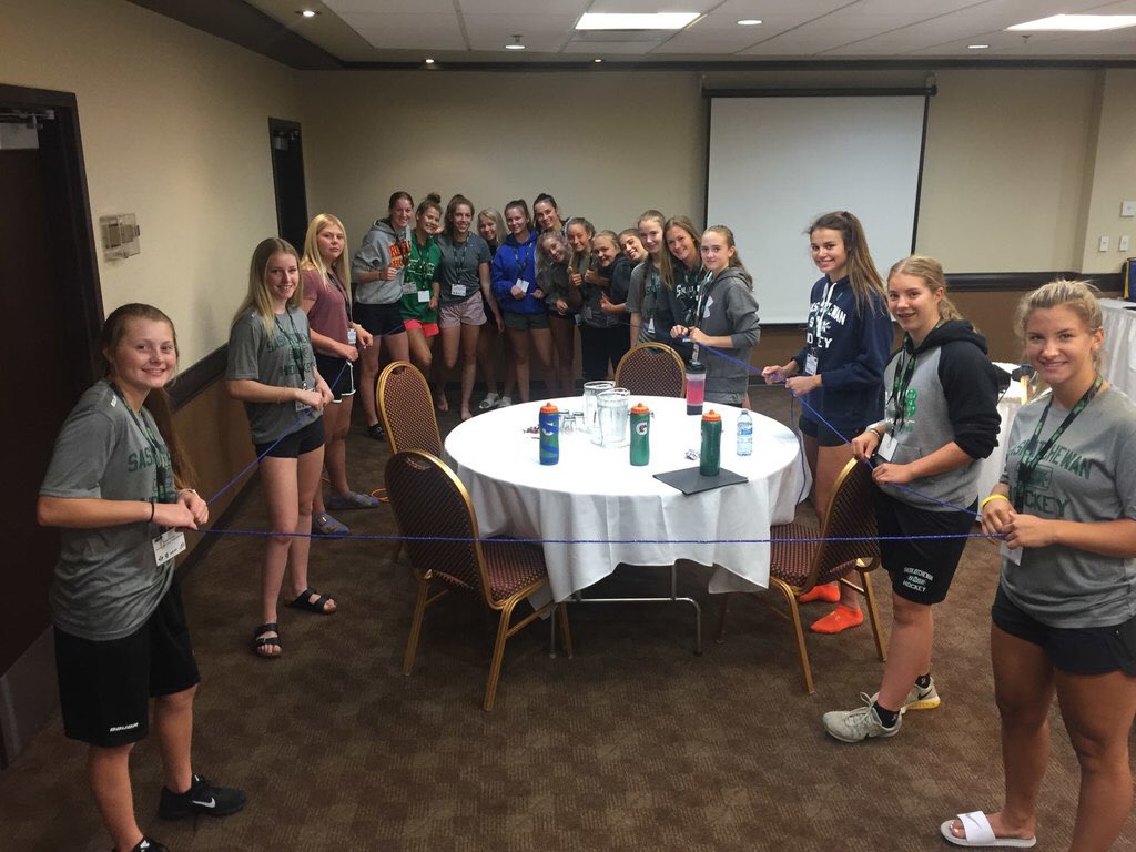 horbach_nolan's tweet image. A great weekend with the girls representing @sask_hockey Team Sask U16. #teamsask #buildingateam