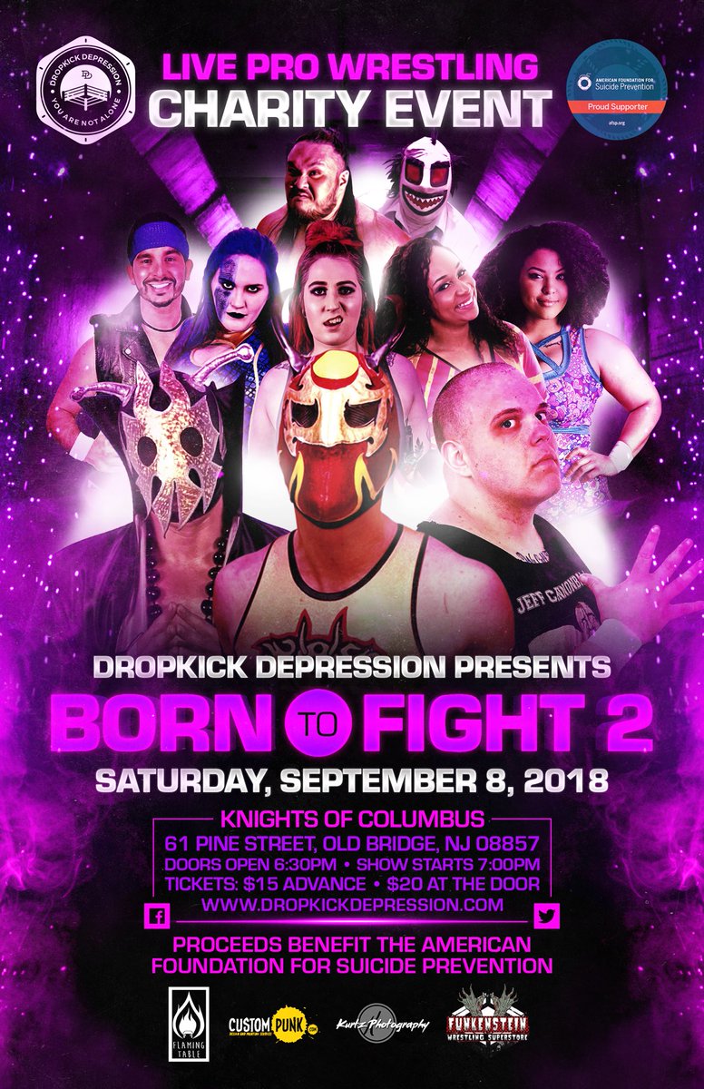 TerraCalaway's tweet photo. I am running a show.
My show is on 09/08 in Old Bridge, NJ.
The proceeds will benefit the American Foundation for Suicide Prevention.
Wrestling, raffles, bar, food, fun.
Spare a RT? 💛
@OperationDD https://t.co/W5nzMSeJM6