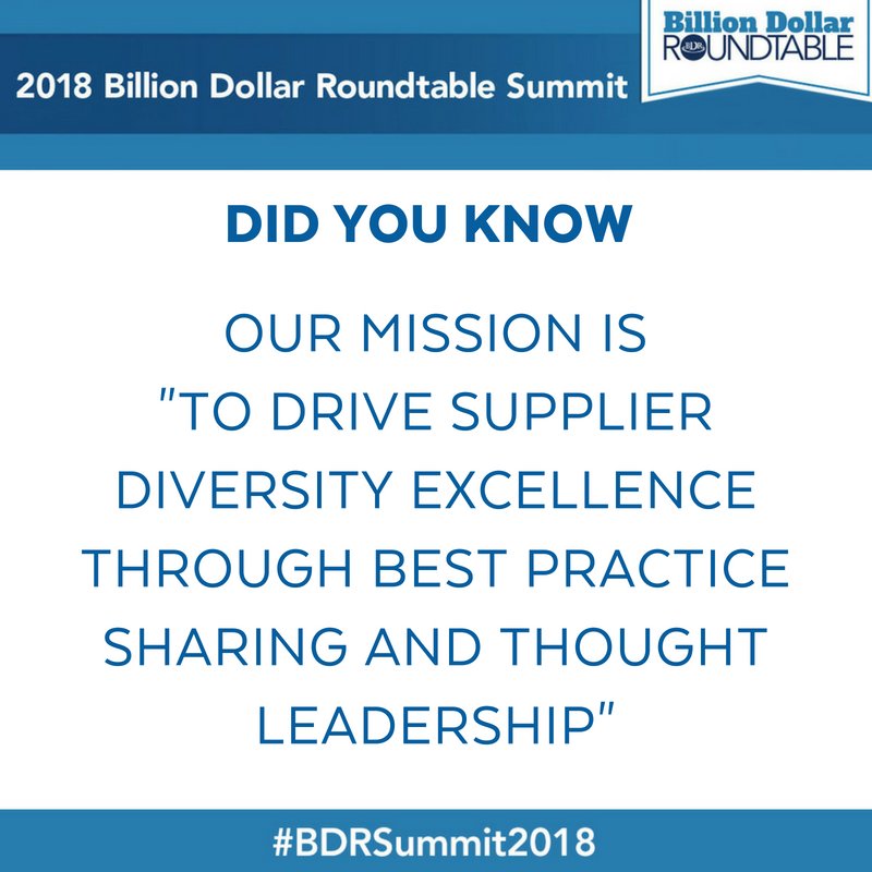 #DidYouKnow--> Our mission is "to drive #supplierdiversity excellence through best practice sharing and thought leadership.” #BDRSummit18