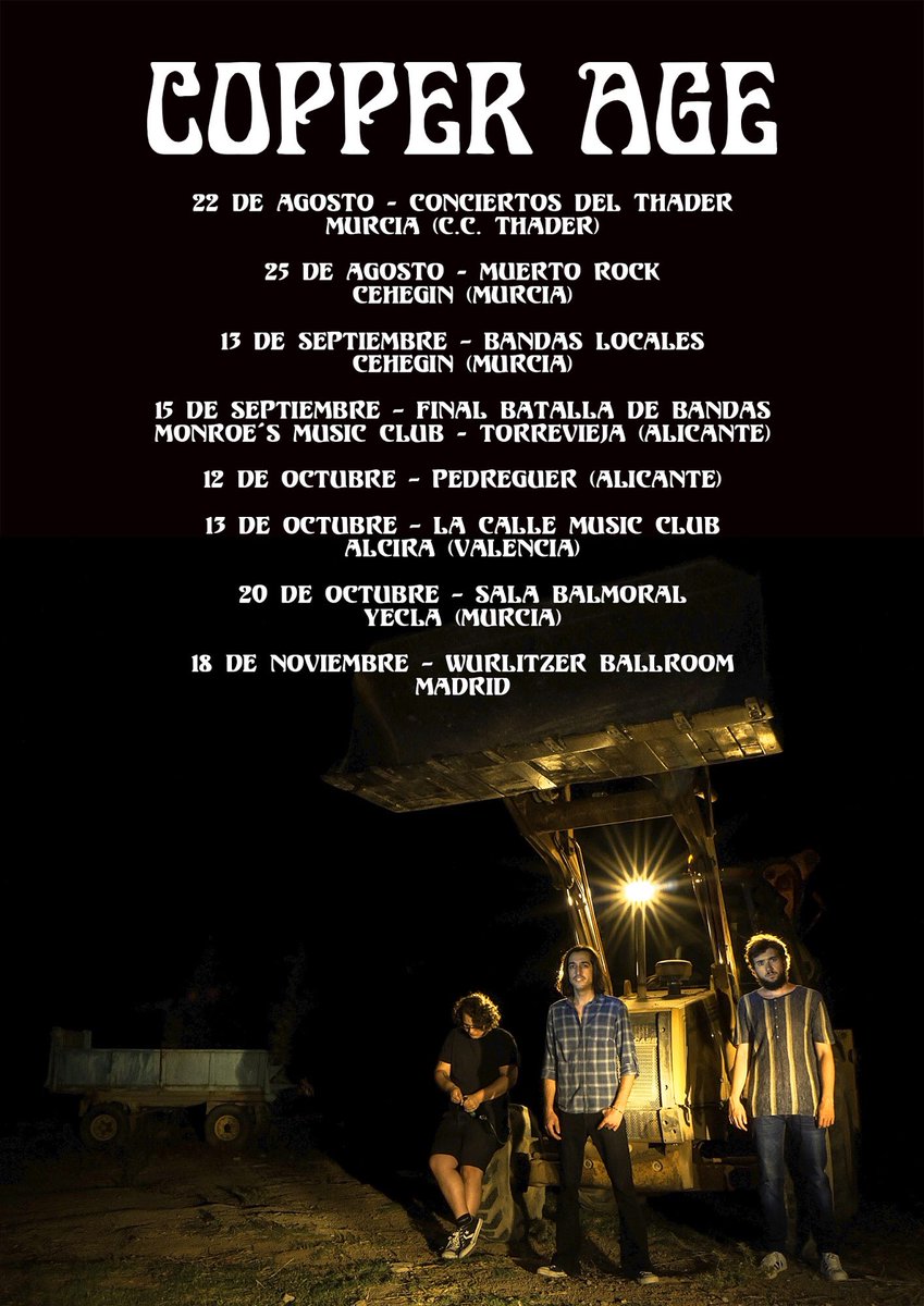 ¡Estamos de vuelta con grandes noticias! Estas son las fechas de conciertos para lo que queda de año. Apuntad bien y no dudeis en venir a solarear con nosotros. 👽

#music #livemusic #stoner #stonerrock #rock #metal #sludge #orangeamps