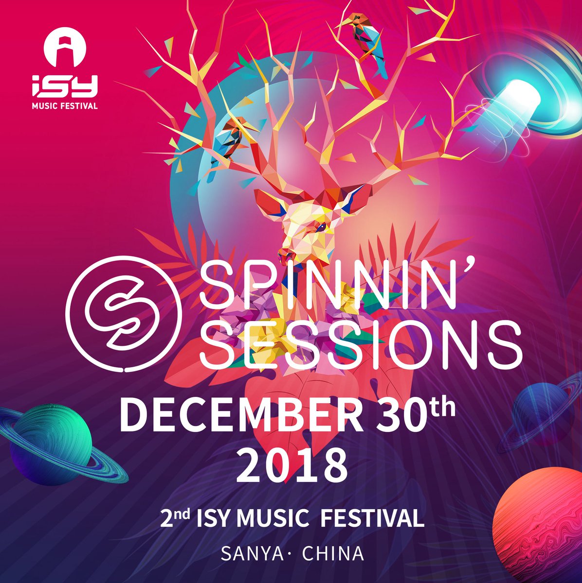 We are proud to announce the cooperation with Spinnin’ Sessions for the NYE countdown party on December 30th 2018 #spinninsessions#spinnin#isymusicfestival#isy#sanya#isy