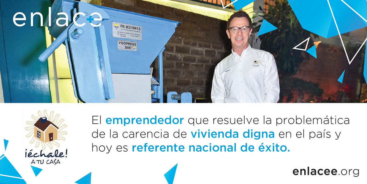 Red_ENLACEE's tweet photo. Su interés por un cambio social, por un crecimiento en el desarrollo de la infraestructura y por otorgar a las familias de #México una vivienda digna, Francesco Piazzesi #EmprendedorENLACE+ funda @echalemx.Conoce mas en https://t.co/58L5v1tCOM  #ConectaryAcelerar #Aceleradora https://t.co/PdkYcXarOn