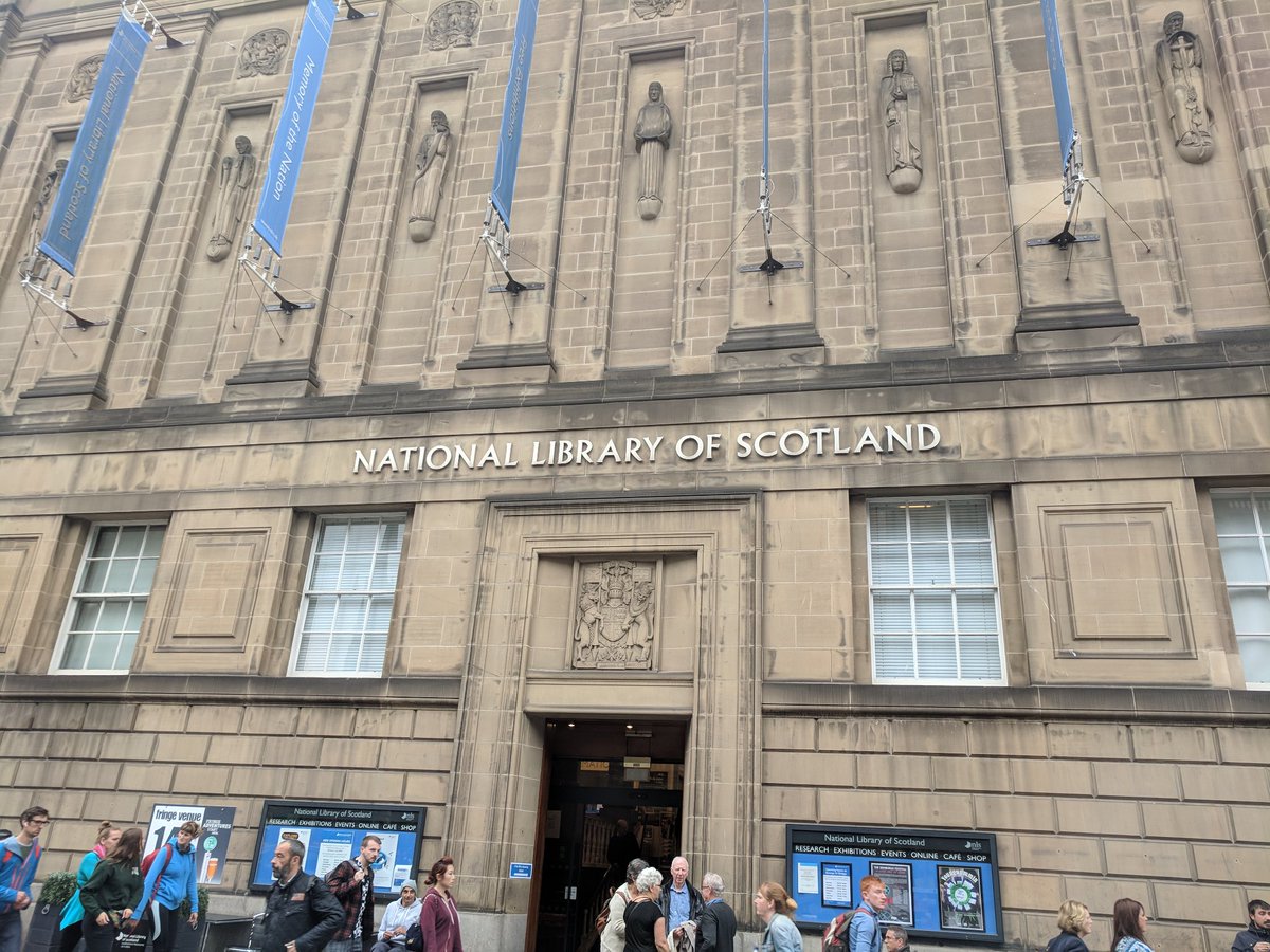 NSTheatres's tweet photo. With the next show at 5pm, just time for me to squeeze in a visit to the National Library of Scotland @natlibscot and watch a short archive film about Edinburgh Festival in the 1950s. Some lovely clips of hammy Macbeth, and Margor Fonteyn in the Firebird! #NSTinEd #EdFringe https://t.co/GachEcATzS