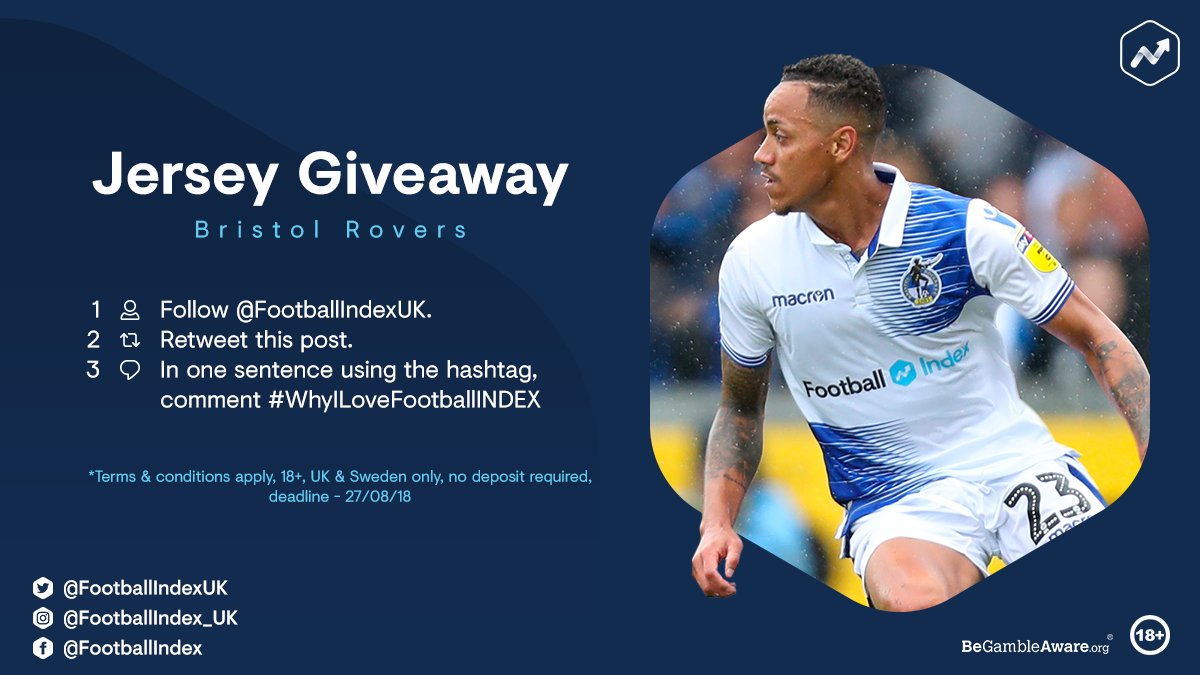 FootballIndex's tweet image. It's time to win that beautiful @Official_BRFC shirt 👕

- Follow @FootballIndexUK &amp;amp; RT this post
- Tell us what you love about #FootballINDEX
- Use the hashtag #ThisIWhyILoveFootballINDEX

Go!

(T&amp;amp;C's apply: bit.ly/2MGerJZ)

#FICommunity #Giveaway #BristolRovers #UTG