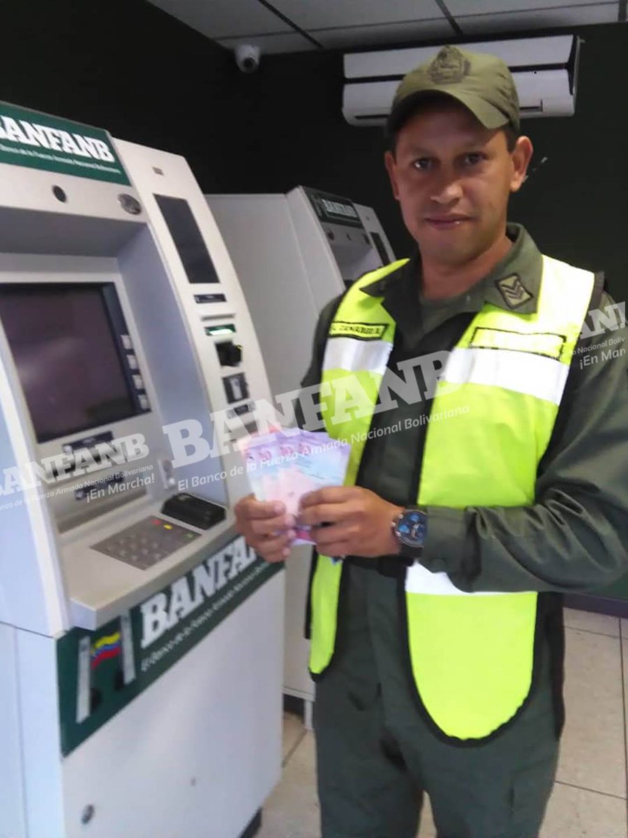 banfanb_ve's tweet photo. #BanfanbInforma Ya nuestros cajeros automaticos se encuentran operativos dispensando los billetes del Nuevo Cono Monetario.#ZODIMERIDA Somos el primer banco reconvertido de todo el país, ¡BanFANB en Marcha! https://t.co/RbfuDn7dT8